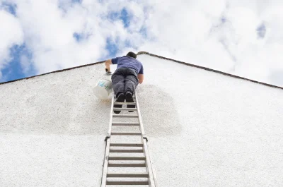 Peinture extérieure aux Authieux-du-Puits — façades et ravalement